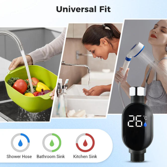 🚿Shower thermometer - Instant digital display