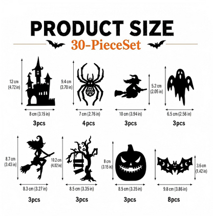 🕷️🍂🎃Halloween Glow in Dark Wall Stickers