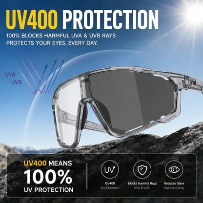 ☀️Limited-time 50% off🥇UV400 Photochromic Polarized Safety Glasses