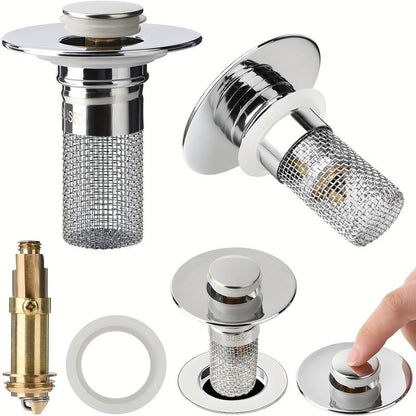 🔥 Buy one get one free 🛡️ Universal Pop Up Sink Drain Filter
