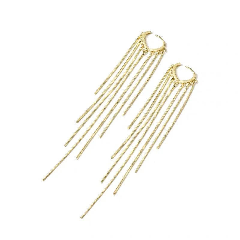 🔥HOT SALE🔥✨14K Gold Plated Long Tassel Earrings for Women