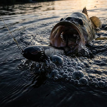 🥳2026 HOT SALE🦈 Elite Surface Predator: Multi-Jointed 360° Rotating Tail Lure