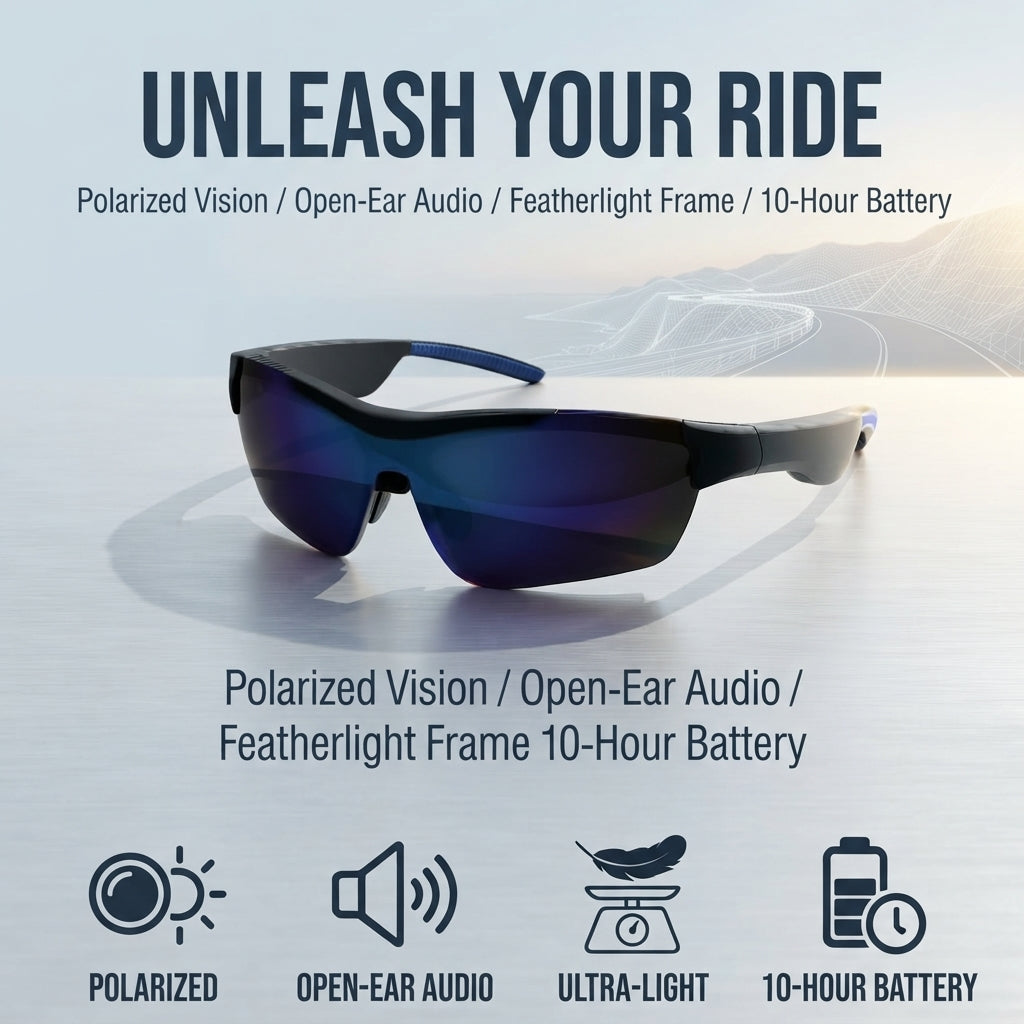 🎁Hot Sale 50% OFF⏳AI Translation Bluetooth Cycling Glasses