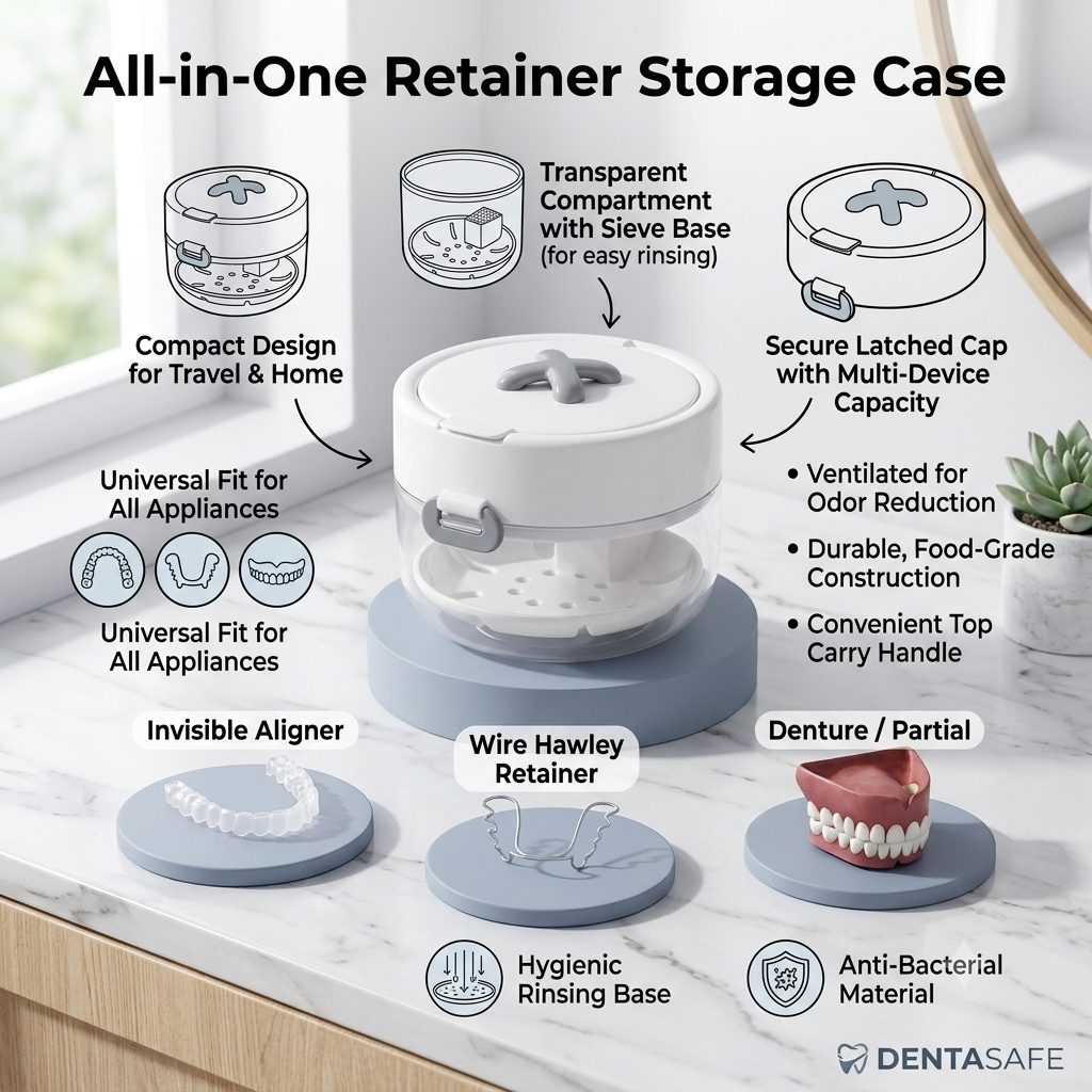 🔥HOT SALE 50% OFF🔥All-in-One Retainer Storage Case
