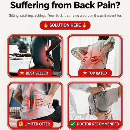 👑50% off🏆Magnetic therapy lumbar stretcher combined with acupuncture and massage🌿