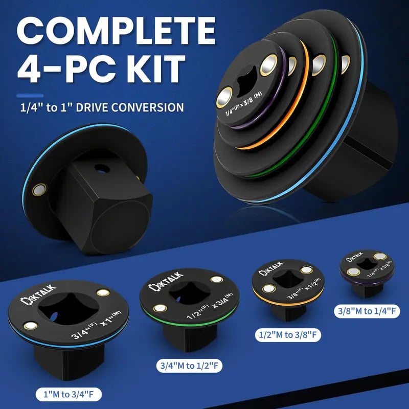 💥LIMITED-TIME 50% OFF!🔥2026 Upgraded Low-profile Impact Sleeve Adapter Set (4 pieces)
