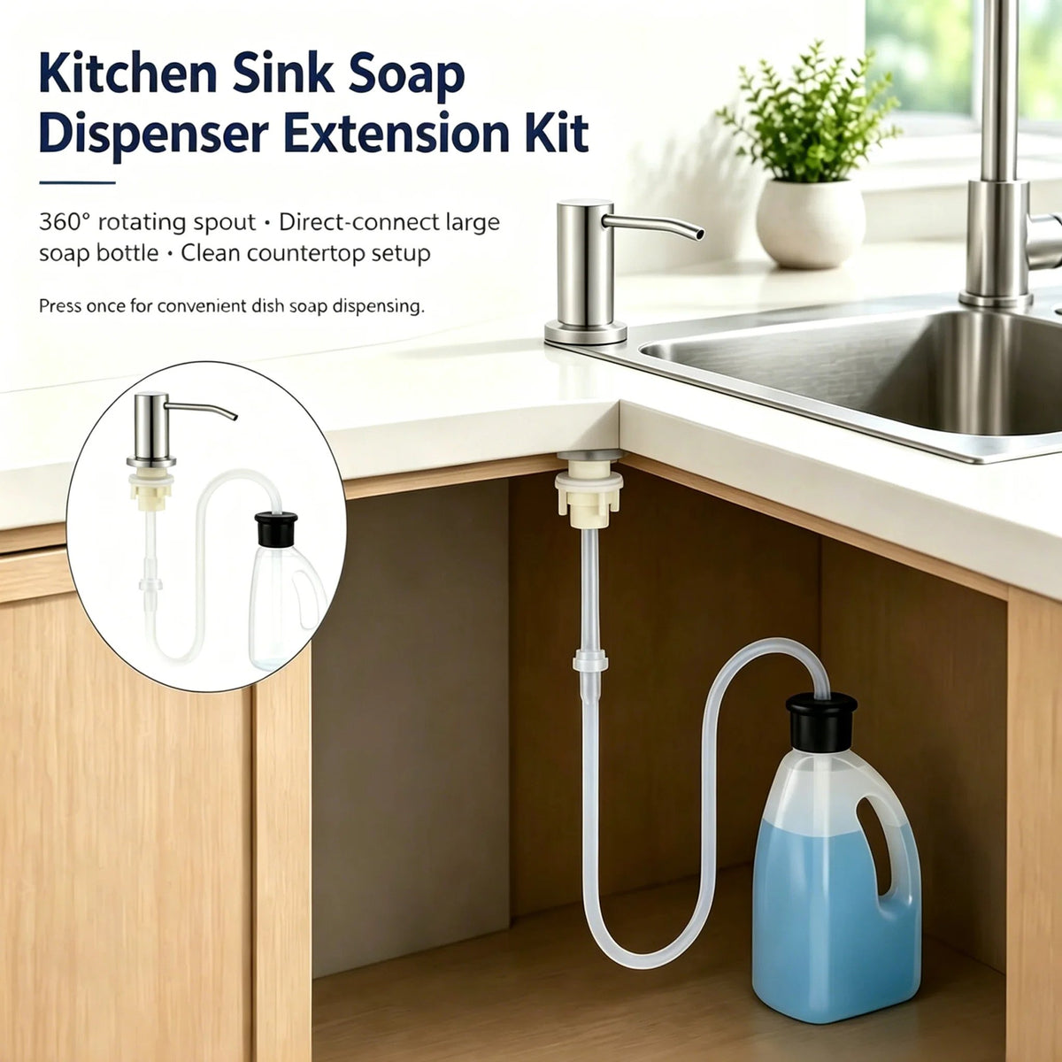 🔥Last Day 48% OFF - Kitchen Sink Soap Dispensers✨