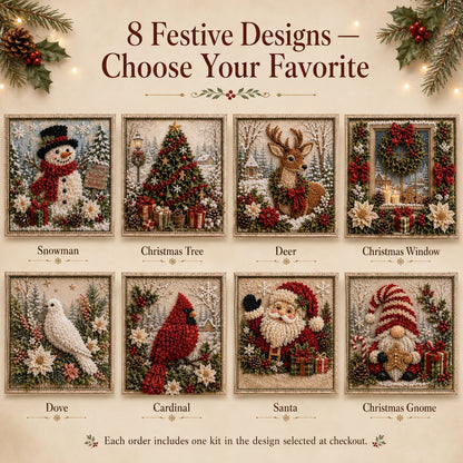 🔥 Half Price Offer - 🎄 3D Christmas Fabric Stamping Set