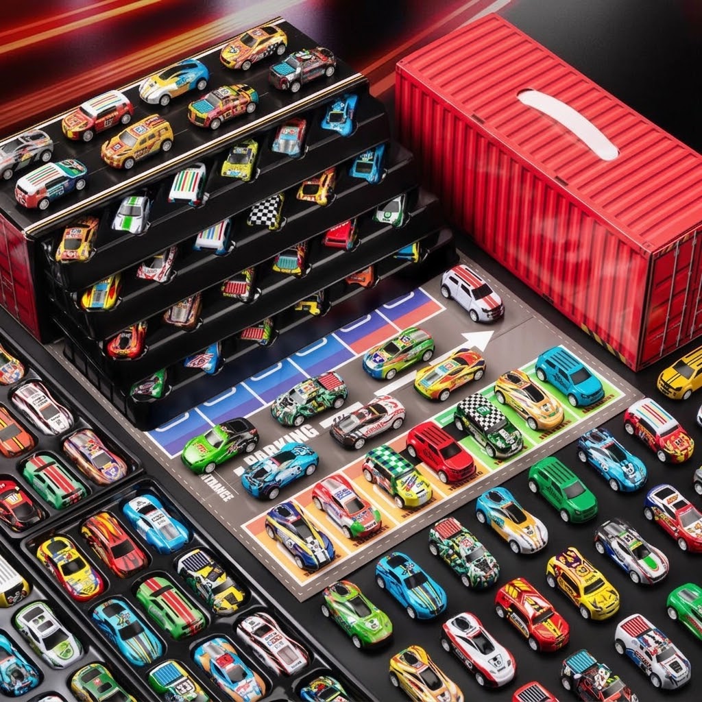 🎄Best Christmas Gift for Kids Foldable Toy Car Garage Set