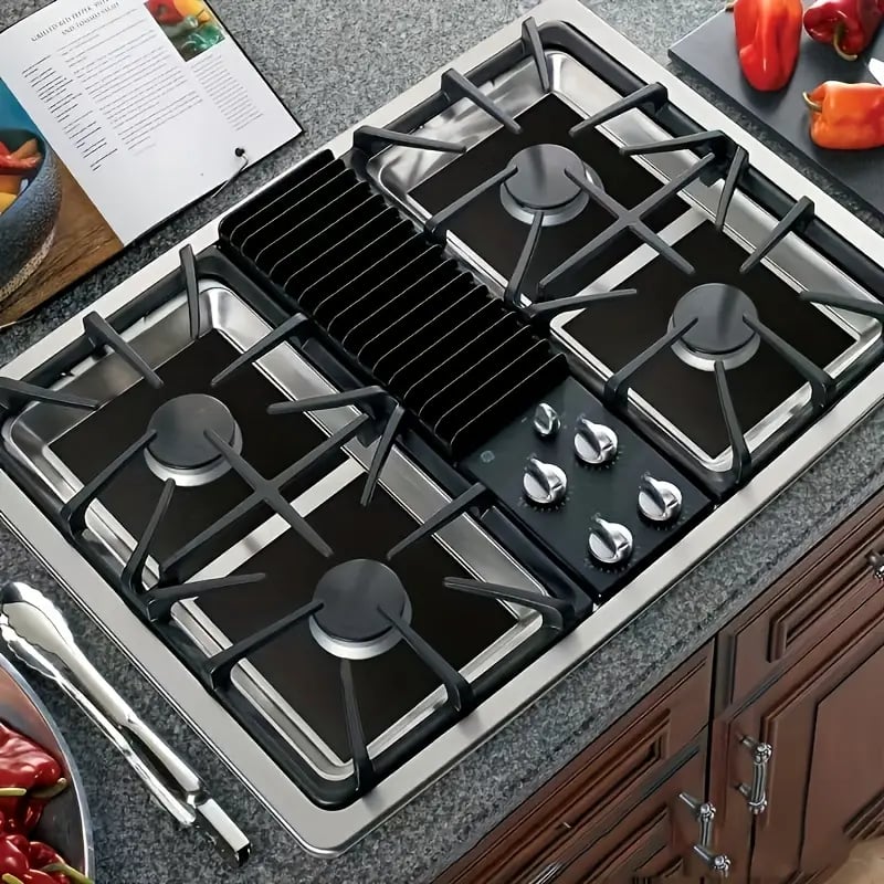 🔥Buy 2 Get 1 Free✨4-Piece Reusable Non-Stick Gas Stove Burner Covers – Heat-Resistant & Washable