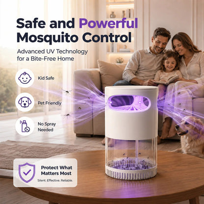🔥2026 Hot Sale🔥Quiet UV Mosquito Trap – Chemical-Free & Safe for Kids & Pets🦟