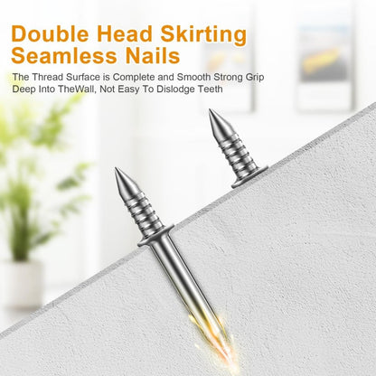 📌Double-Headed Skirting Thread Seamless Nail Non Marking