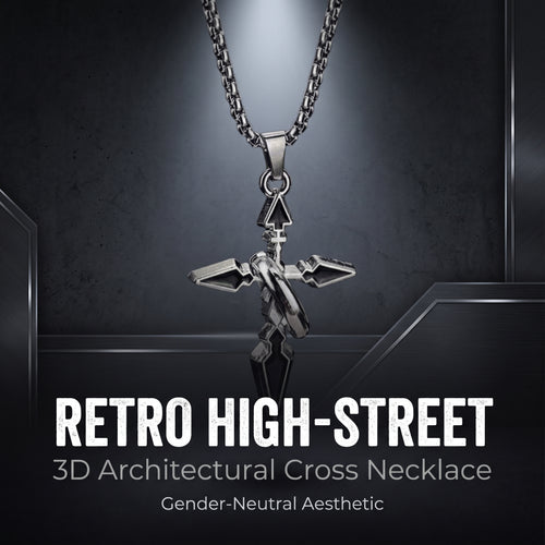 📿50%off📿Vintage Niche Cross Pendant Necklace, Unisex Couple Trendy Versatile Ins Jewelry