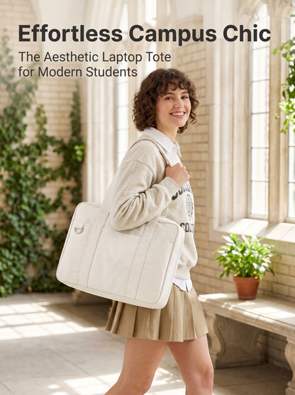🔥Buy 1 Get 1 Free🔥Korean Japanese Nylon Laptop Bag, Lightweight Large Capacity Shoulder Handbag with Multiple Pockets for Students