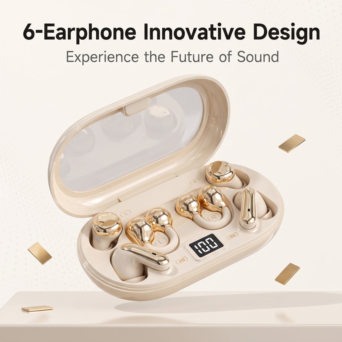🔥TODAY ONLY! 50% OFF🔥2026 Clip-On Sleep Wireless Earbuds | 6 Pack, Phone Charging & Noise Reduction