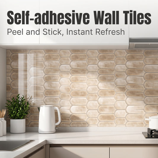 🔥 Today Only | 50% OFF ✨Thickened Self-Adhesive Wall Stickers, Waterproof & Oilproof Kitchen Tile Stickers for Kitchen & Bathroom