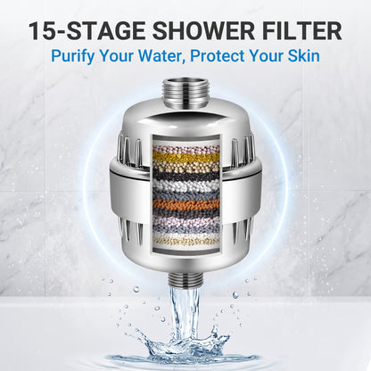 🔥50%off🔥4 Inch 5-Mode Filtered Shower Head Ceiling Spray Kit
