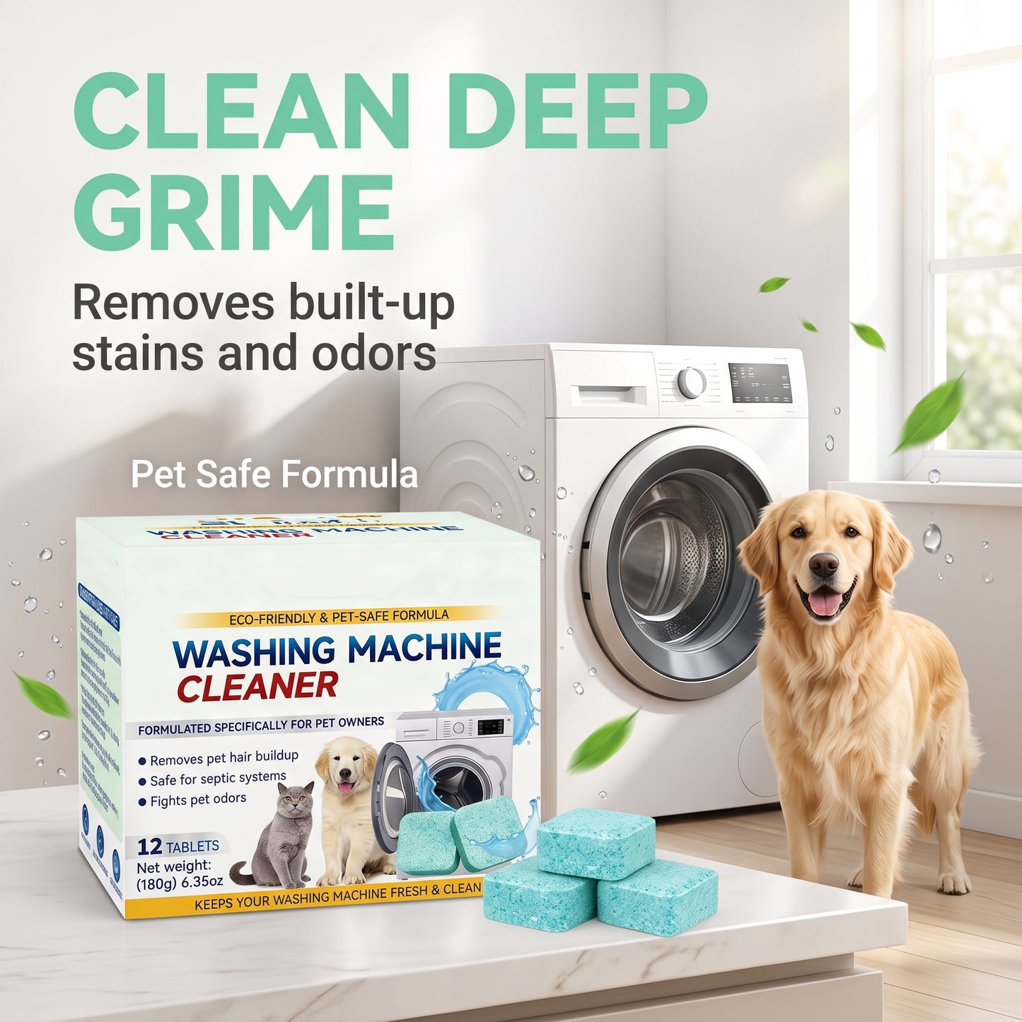 🔥Buy 1 Get 1 Free🔥Washing Machine Deep Clean Effervescent Tablets