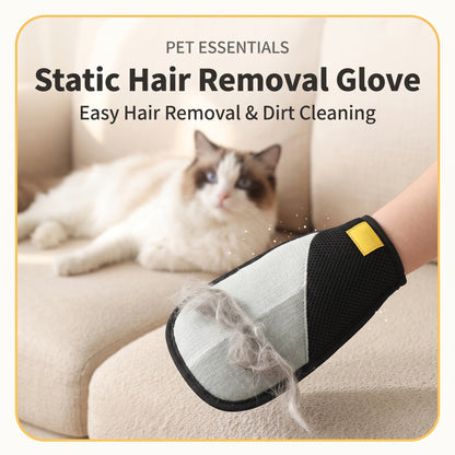 ⏰50%‑OFF Today‑Only｜Extra‑Thick Static Pet‑Hair Remover Glove, Cat Grooming Glove
