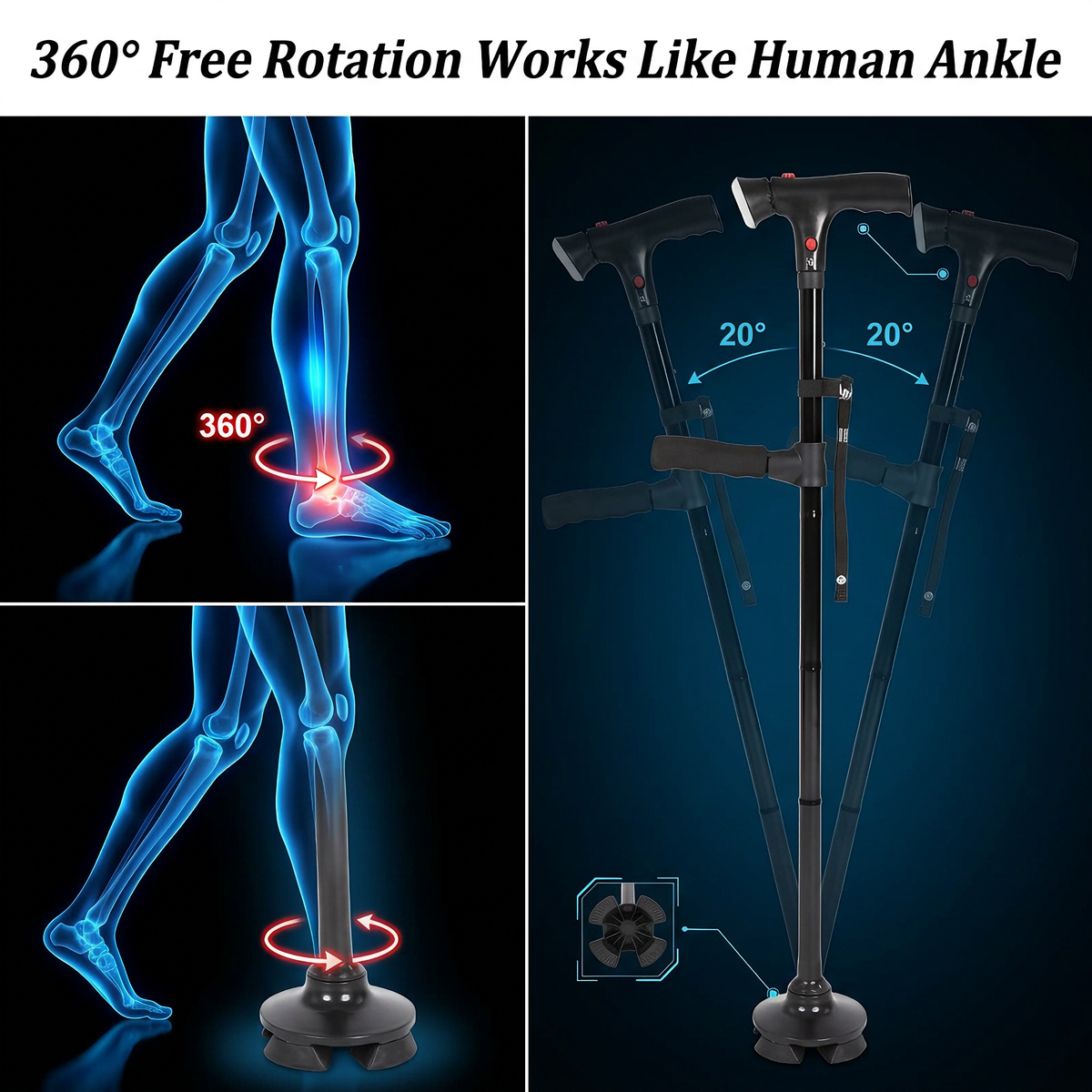 🎇50% OFF !! ⏰Multifunctional Folding Elderly Cane🦯