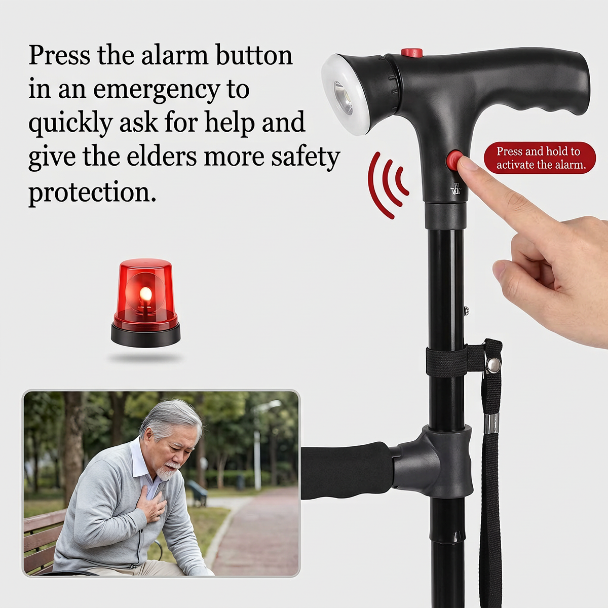 🎇50% OFF !! ⏰Multifunctional Folding Elderly Cane🦯