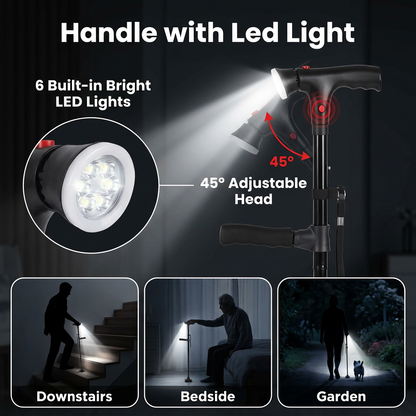 🎇50% OFF !! ⏰Multifunctional Folding Elderly Cane🦯