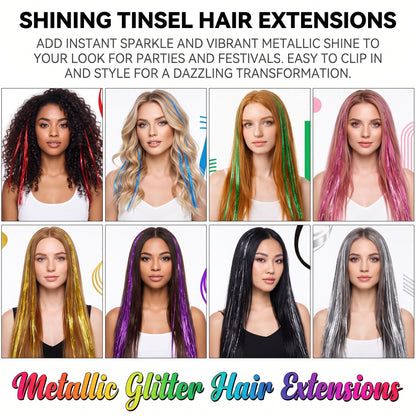 🔥50%OFF✨Clip-in Tinsel Hair Extensions