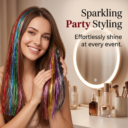 🔥50%OFF✨Clip-in Tinsel Hair Extensions
