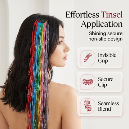 🔥50%OFF✨Clip-in Tinsel Hair Extensions