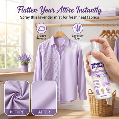 💕Buy 1 Get 1 Free🎁👗Clothing Wrinkle Release Spray No Ironing Clothing Remover Spray
