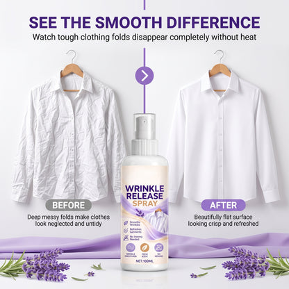 💕Buy 1 Get 1 Free🎁👗Clothing Wrinkle Release Spray No Ironing Clothing Remover Spray