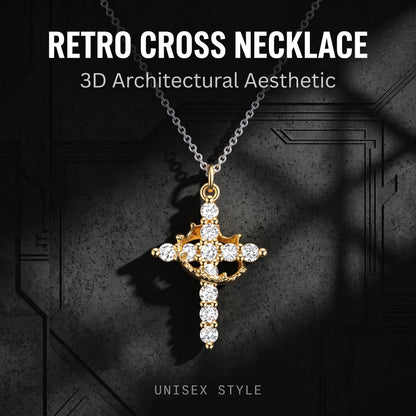 📿50%off📿Vintage Niche Cross Pendant Necklace, Unisex Couple Trendy Versatile Ins Jewelry