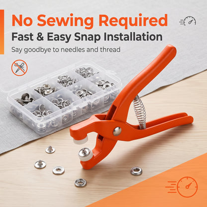 🧷 50% OFF✨ Sew-Free Snap Fastener Plier Kit — No Needle, No Thread