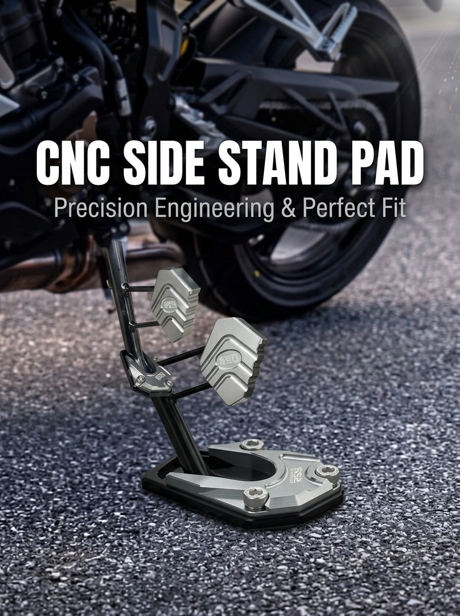 🏍️Motorcycle Kickstand Foot Side Stand Extension Pad💥