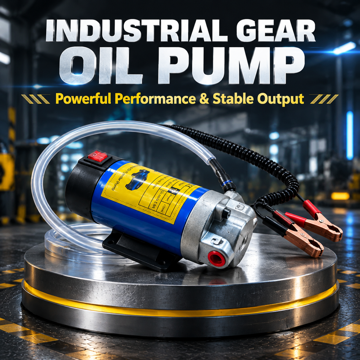 📢📢LIMITED-TIME 50% OFF!⚡12V 100W Self-Priming Electric Oil Pump｜30 Min Continuous Work, Efficient Fluid Transfer Tool for Engine Oil, Gear & Transmission Fluid Removal, Car Oil Change Upgrade Tool