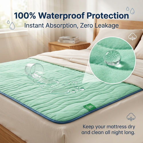 🔥Limited-time 50% off🏆Ultra-Absorbent Protective Bed Mat for Adults, Kids & Pets