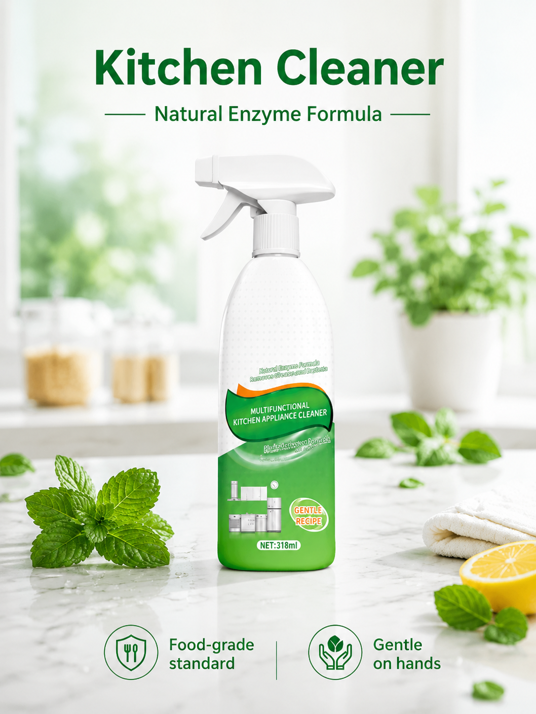 🔥50%OFF🔥Highly effective kitchen cleaner that removes dirt, grease buildup, and stains in seconds.