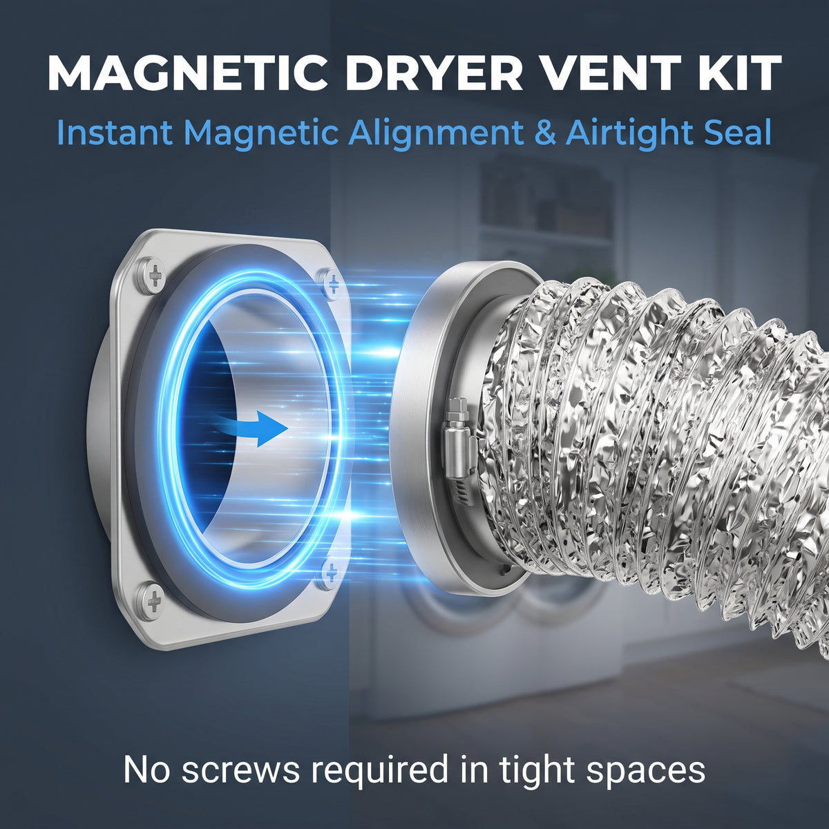 🔥50%OFF✨Magnetic Dryer Vent Coupler Connector