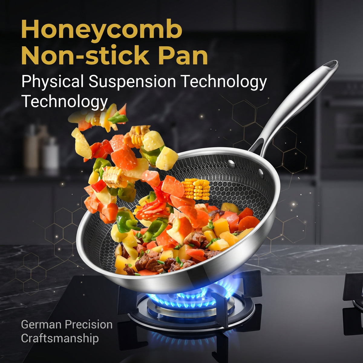 🥳2026 HOT SALE💅Stainless steel non-stick frying pan