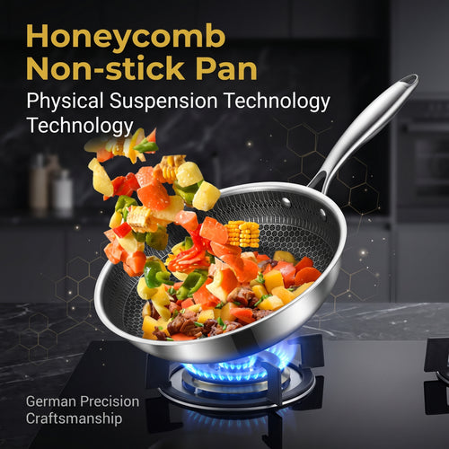 🥳2026 HOT SALE💅Stainless steel non-stick frying pan