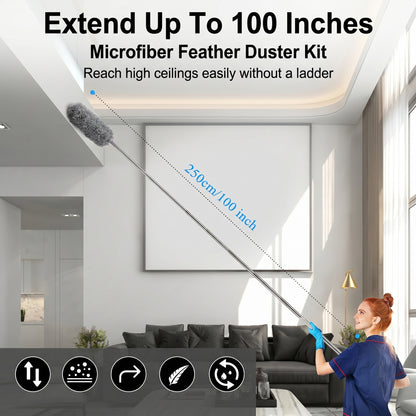 🔥50%off🔥 2.8-meter extended, detachable and arbitrarily bendable dust removal tool