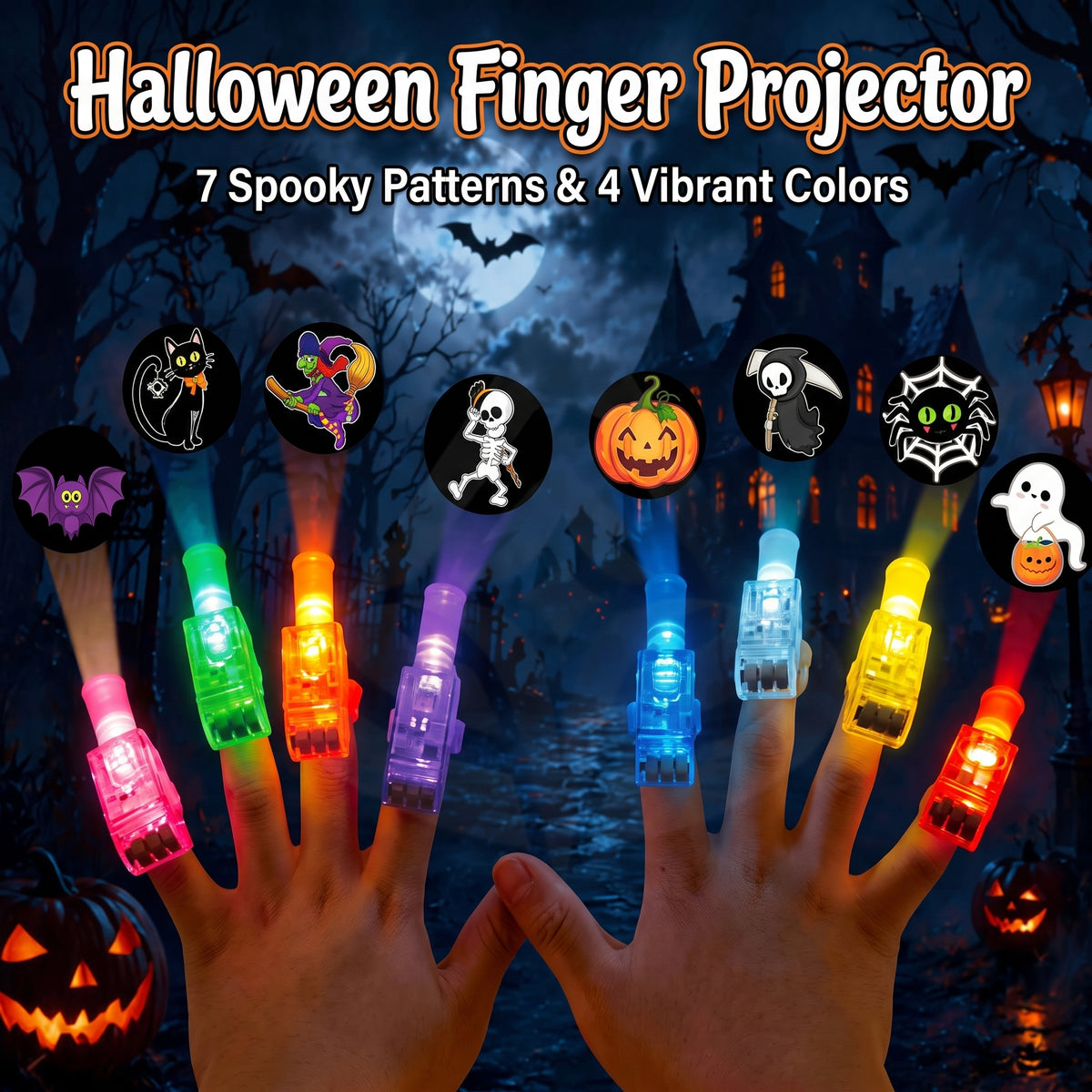 🔥Buy 5 Get 5 Free🔥Halloween LED Projection Finger Lights