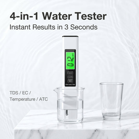🔥50%off🔥4-in-1 Water Quality Tester Pen, Temp °C/°F & EC Meter