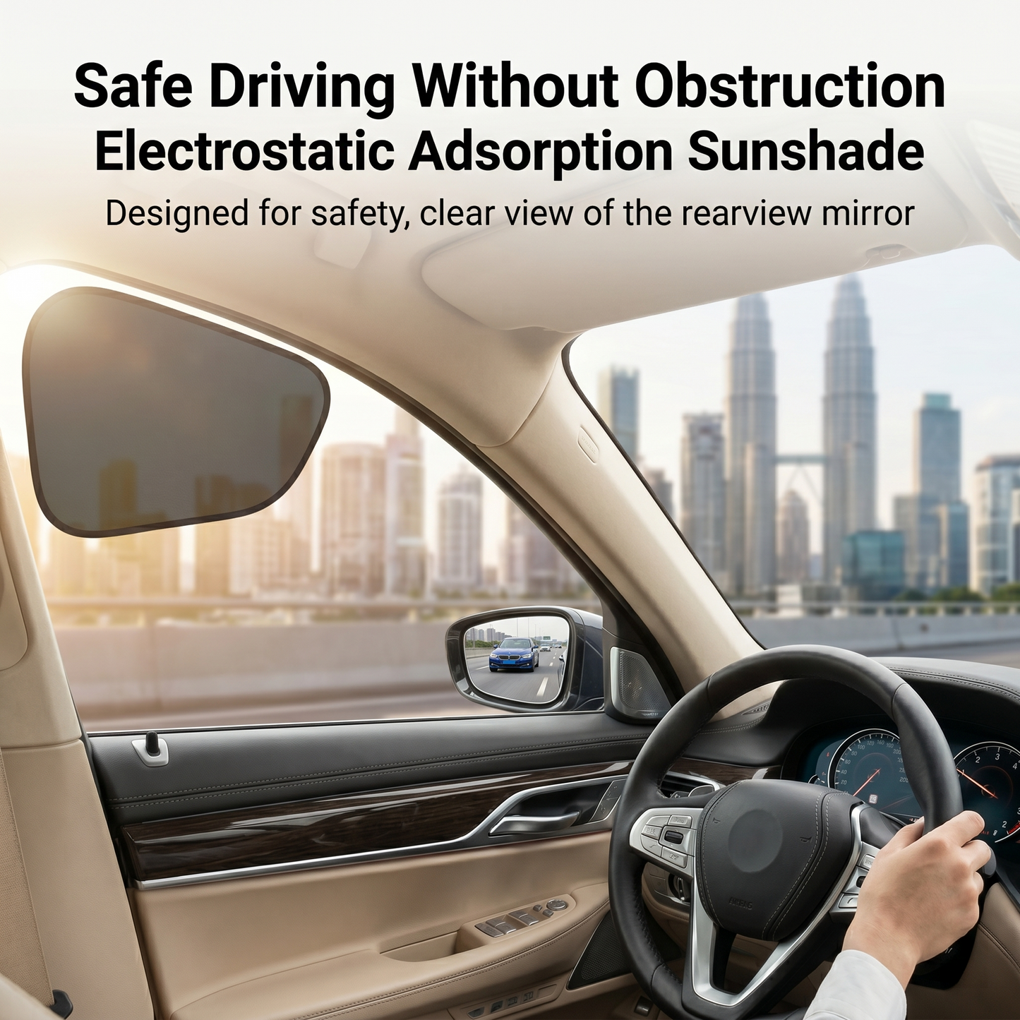 💥2026 HOT SALE💥Car Electrostatic Adsorption Sunshade And Sun Protection Curtain