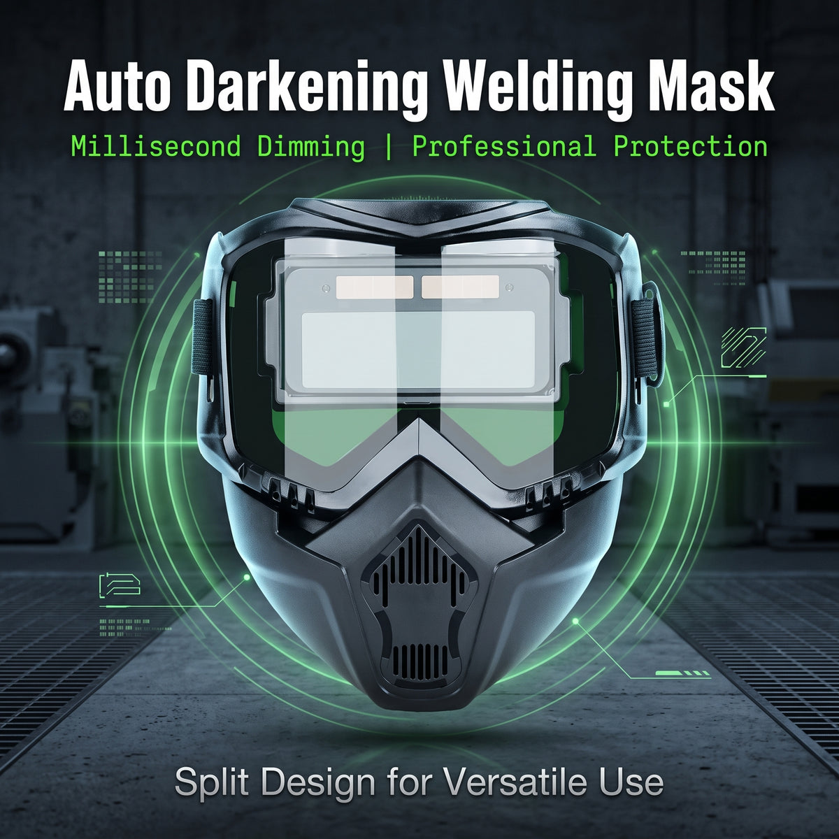 ⏳Limited time 50% OFF⏳Auto-Darkening Welding Mask