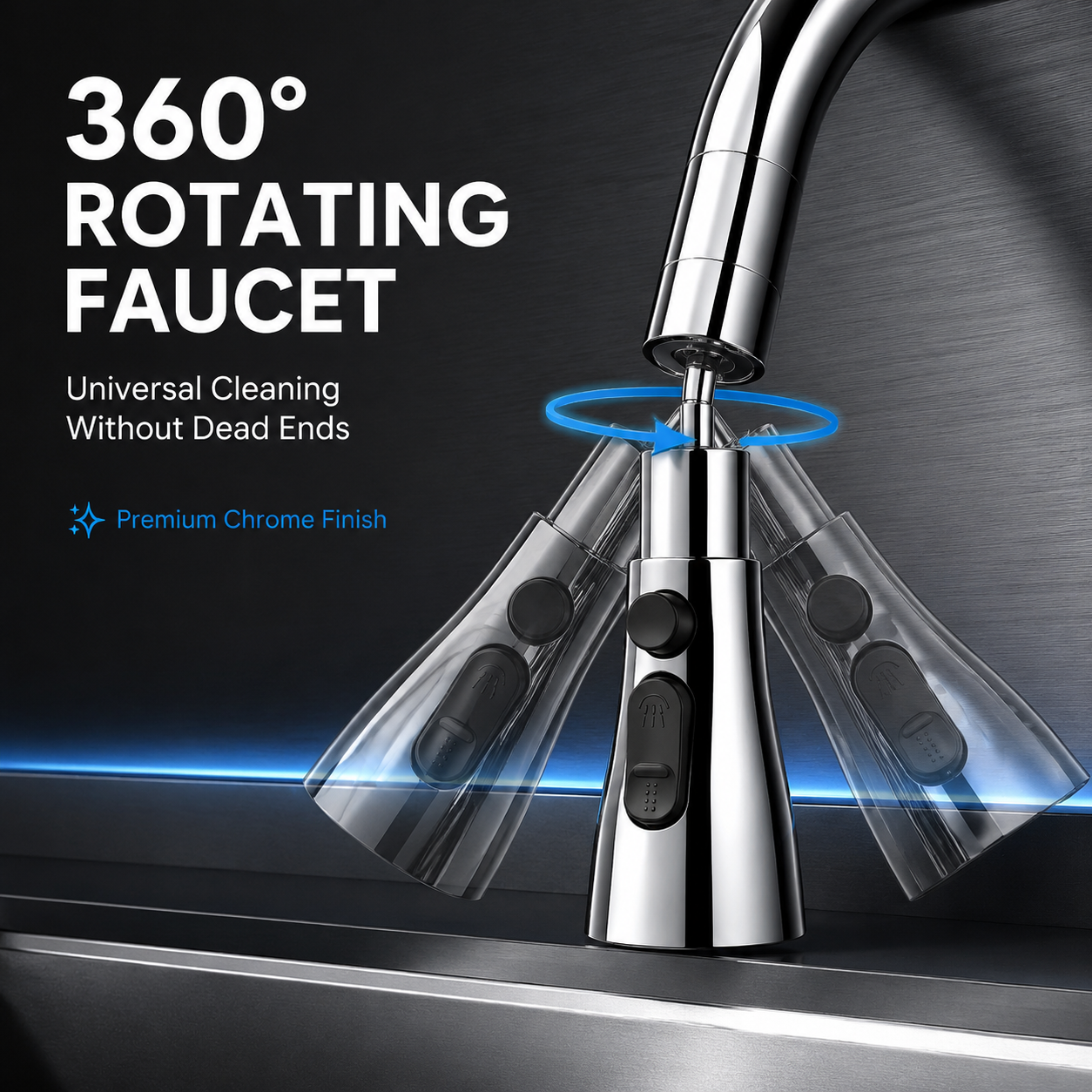 🔥360° Rotating Tap Extender with 3 Water Flow Modes for Effortless Cleaning