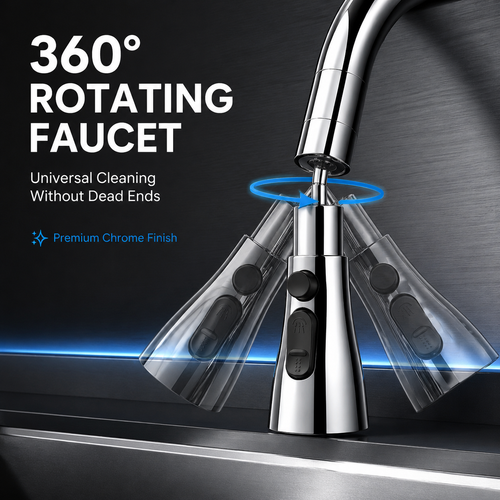 🔥360° Rotating Tap Extender with 3 Water Flow Modes for Effortless Cleaning
