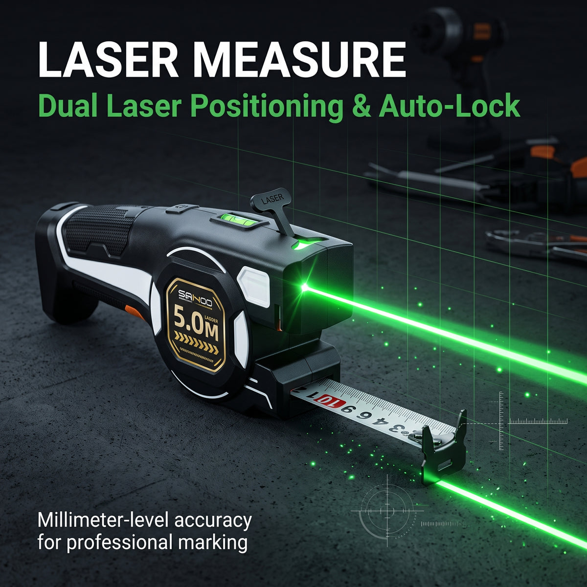 🔥HOT SALE 50% OFF🔥High-Precision 3-in-1 Laser Line Tape Measure