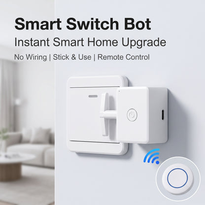 ✨Buy 1 Get 1 Free✨Lazy Light Switch Pusher, Wireless Remote Light Switch Helper for Seniors, No Wiring Needed, USB Rechargeable
