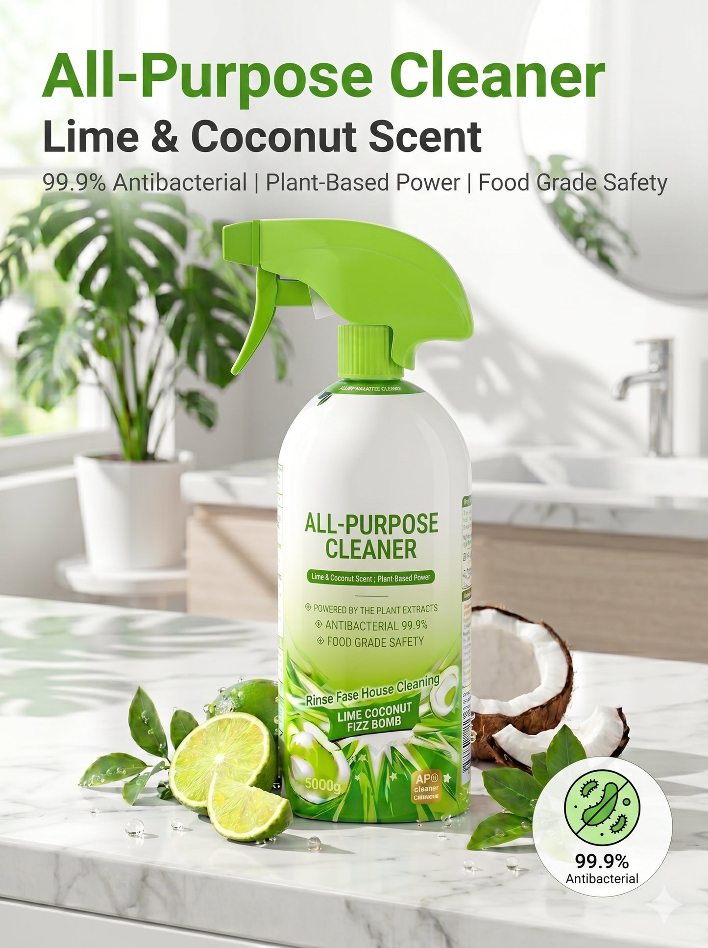 ✨50% off Foaming Bathroom Cleaner Spray for Tile Toilet Glass Sink